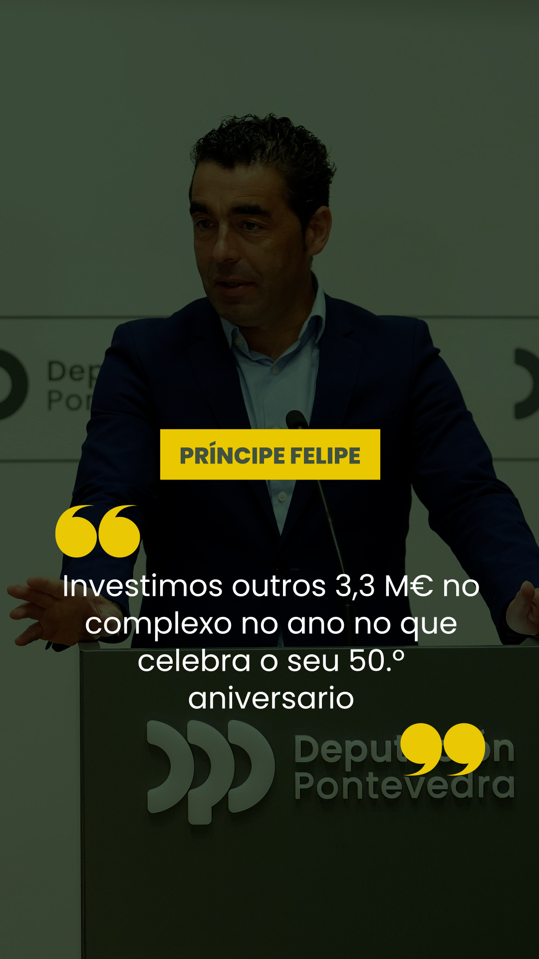 Conferencia de prensa do 11 de setembro de 2026. Príncipe Felipe