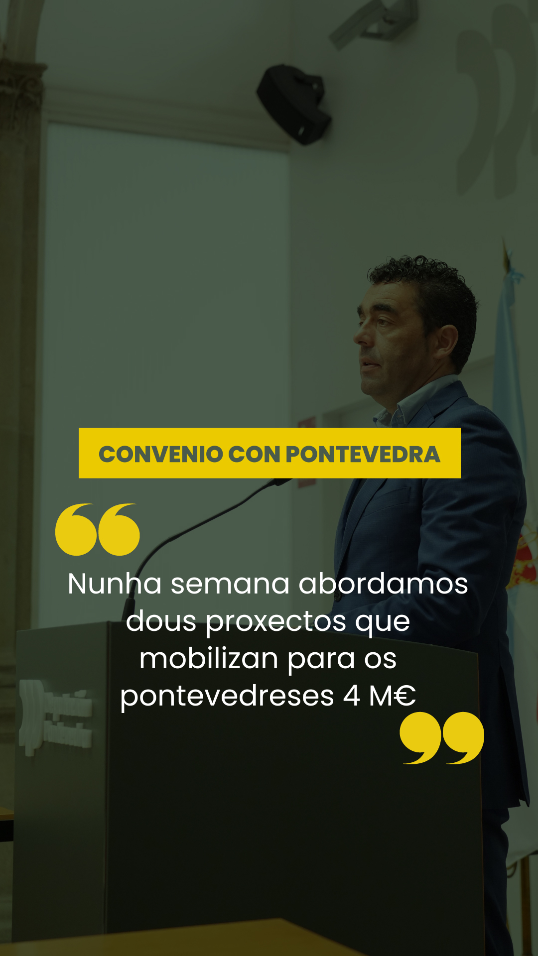 Conferencia de prensa do 29 de maio de 2026. Convenio con Pontevedra