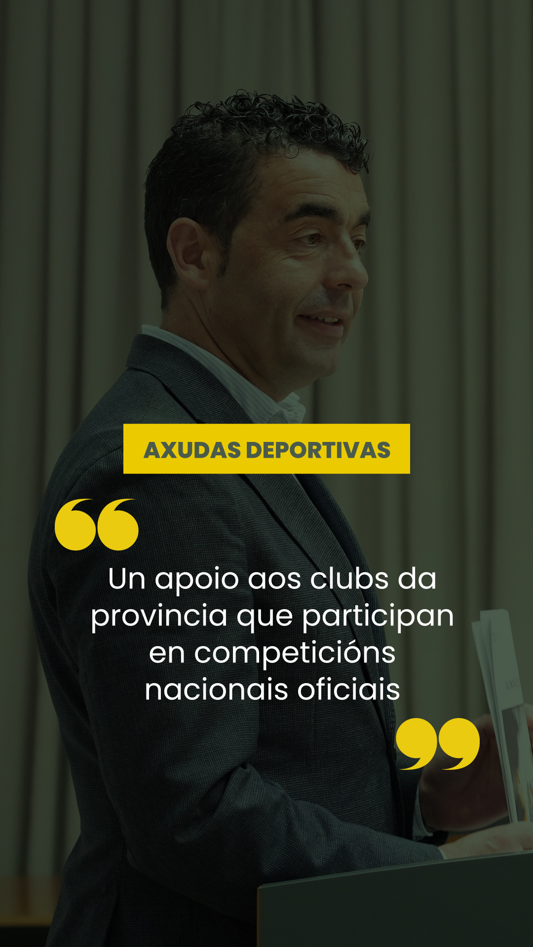 Conferencia de prensa do 1 de abril de 2026. Axudas deportivas