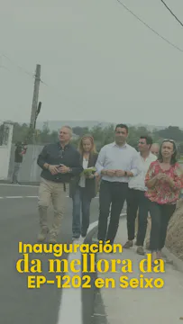 Inauguración da mellora da EP-1202 en...
