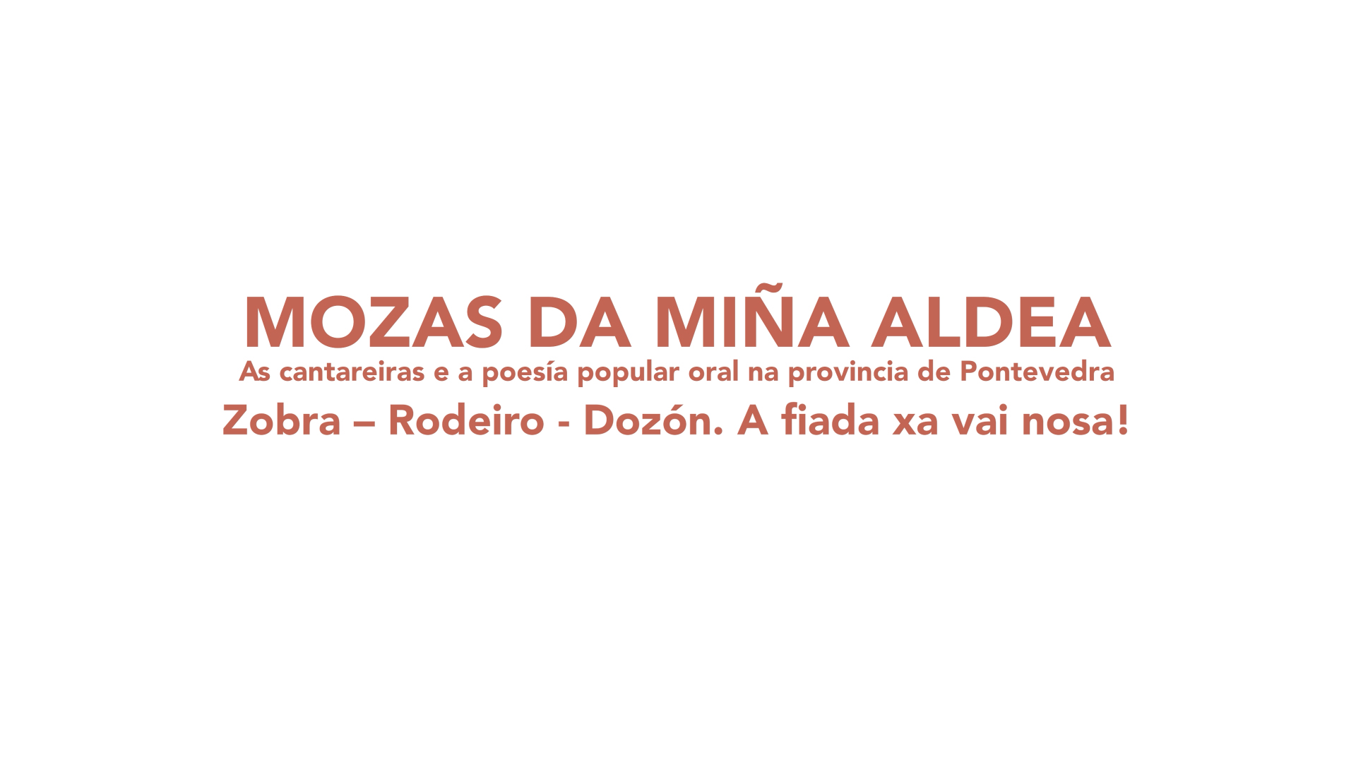 Mozas da miña aldea 1. Toutón. Os seráns