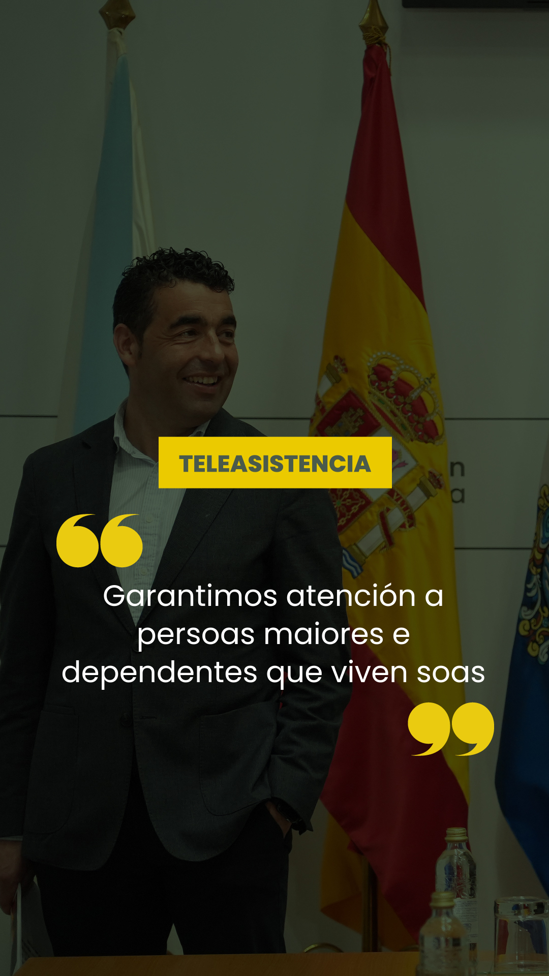 Conferencia de prensa do 1 de abril de 2026. Teleasistencia