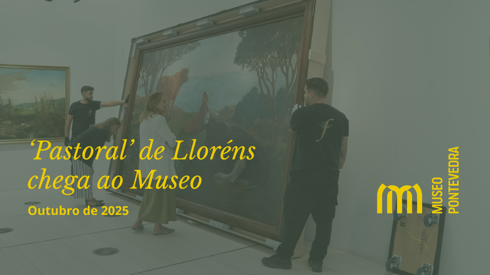 A instalación no Museo de ‘Pastoral’ de Francisco Lloréns