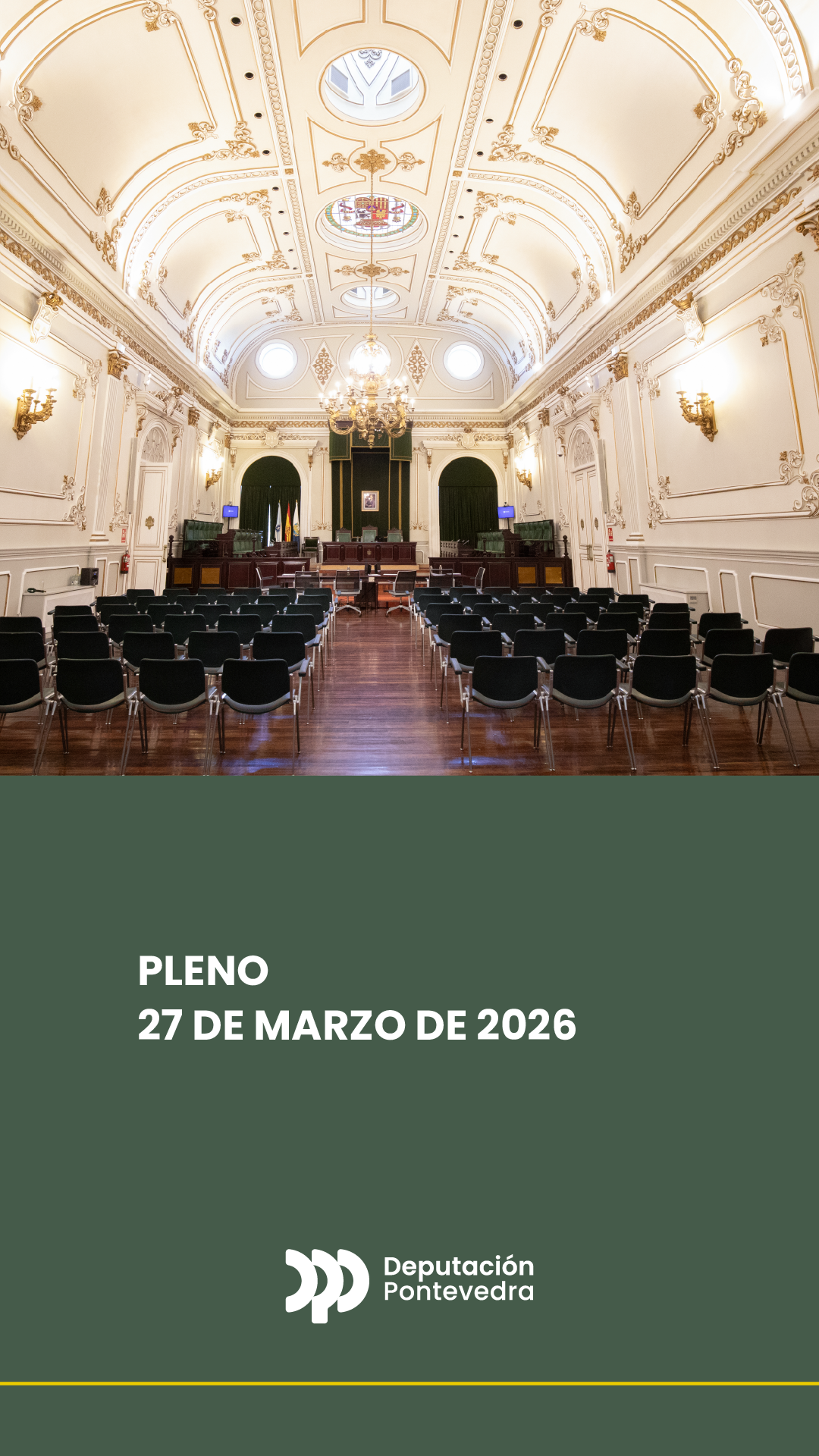 Pleno ordinario do 27 de marzo de 2026
