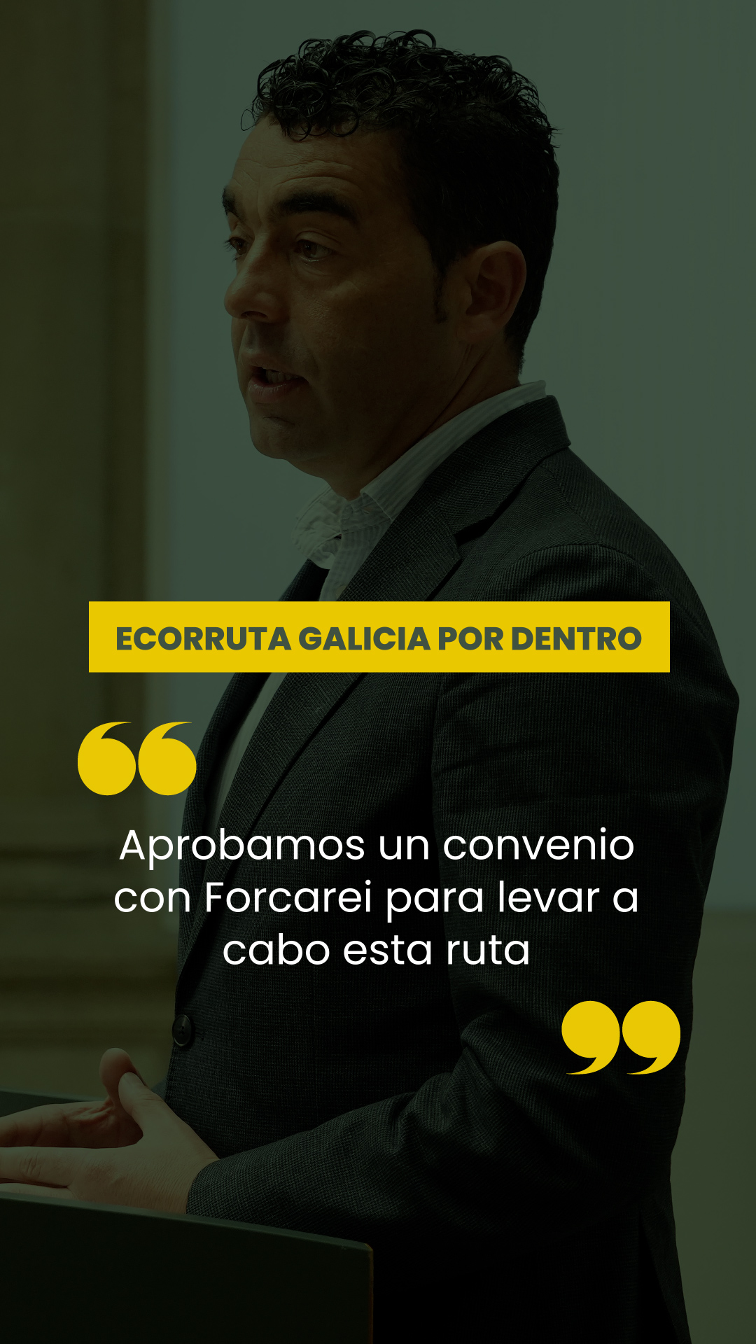 Conferencia de prensa do 1 de abril de 2026. Ecorruta Galicia por dentro