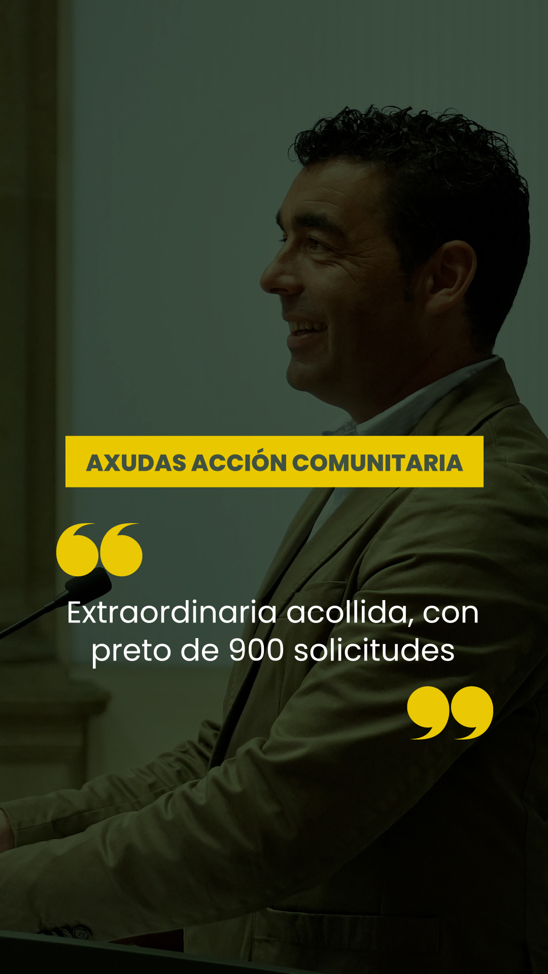 Conferencia de prensa do 10 de abril de 2026. Axudas Acción Comunitaria