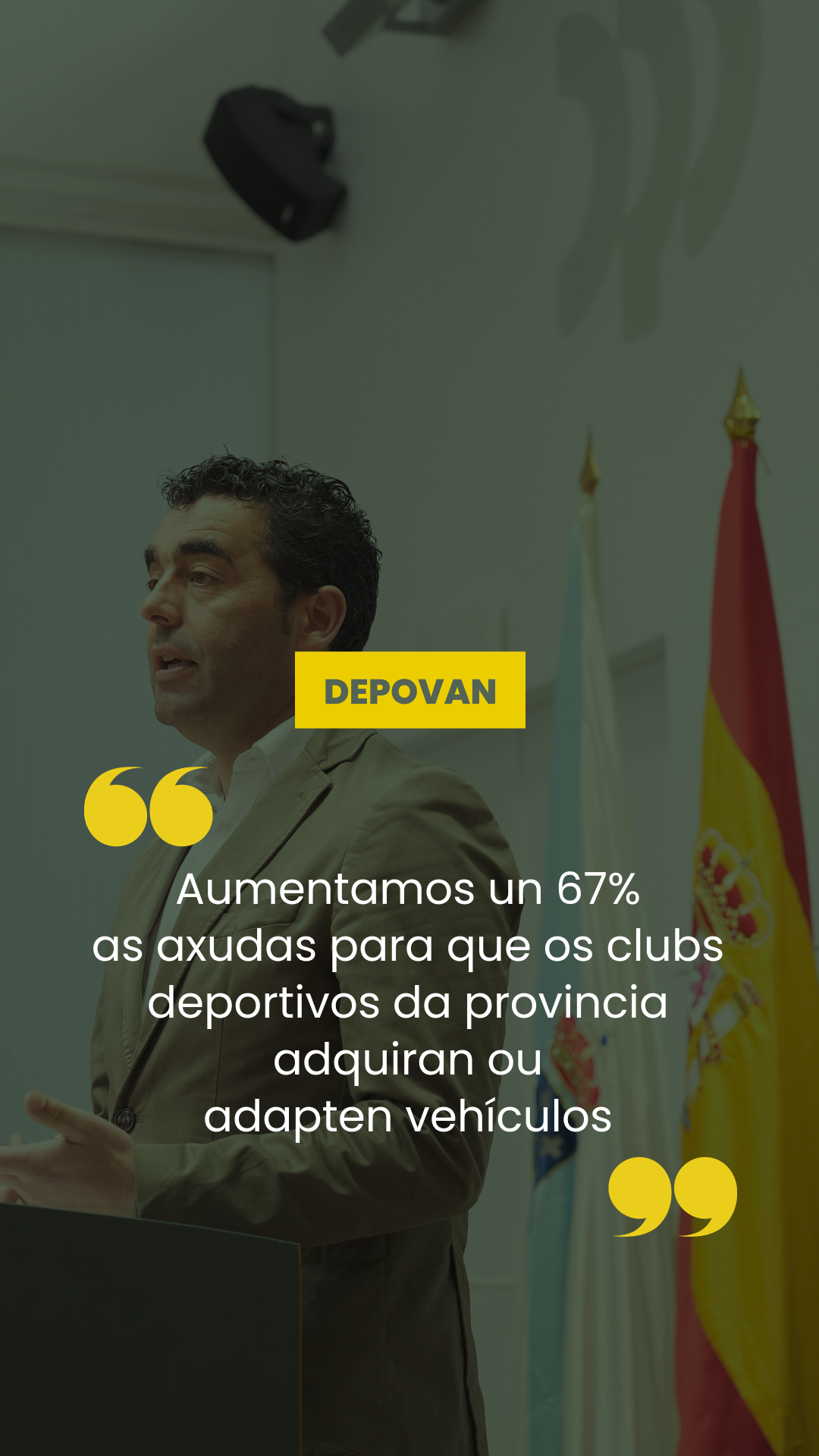 Conferencia de prensa do 13 de marzo de 2026. DepoVAN