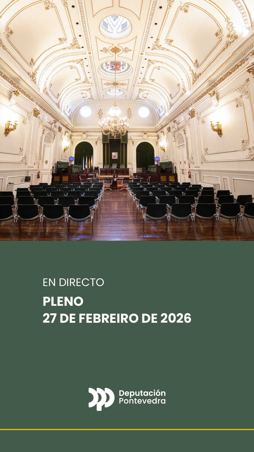 Pleno ordinario do 27 de febreiro de 2026