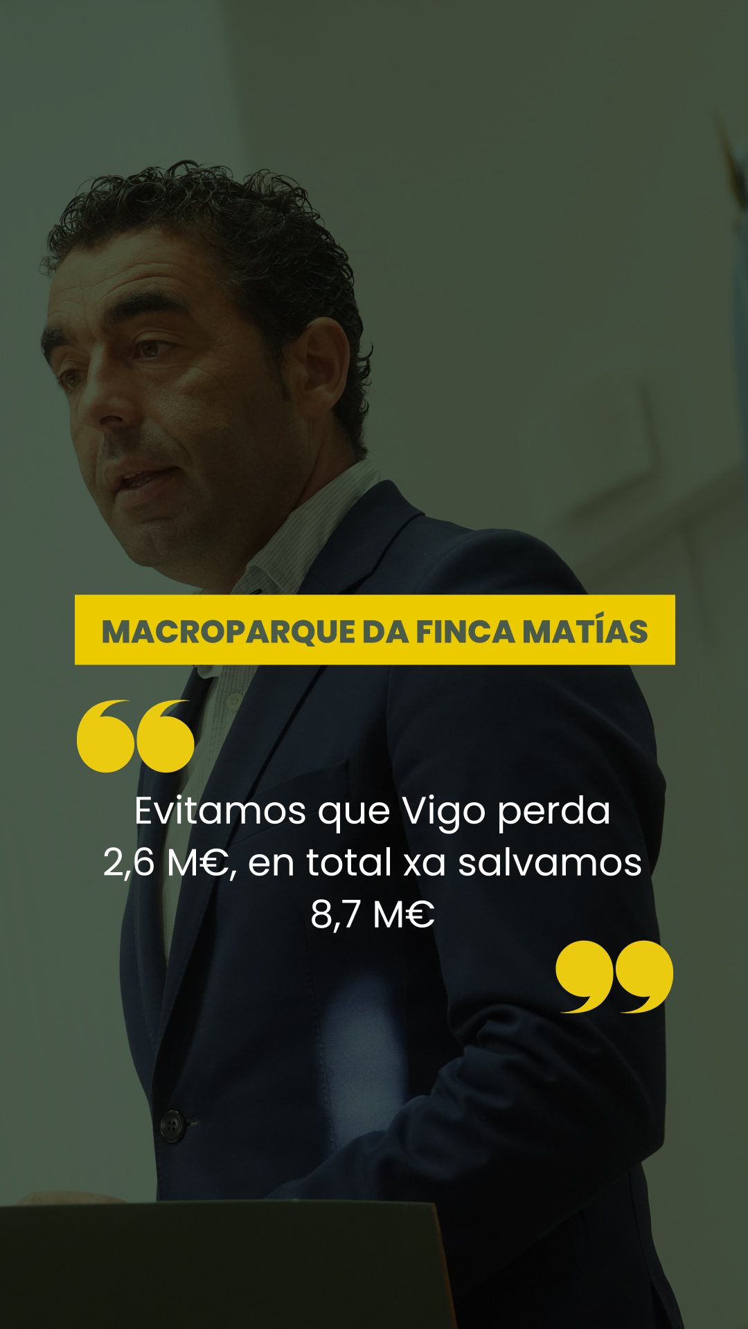 Conferencia de prensa do 25 de setembro de 2026. Macroparque da Finca Matías