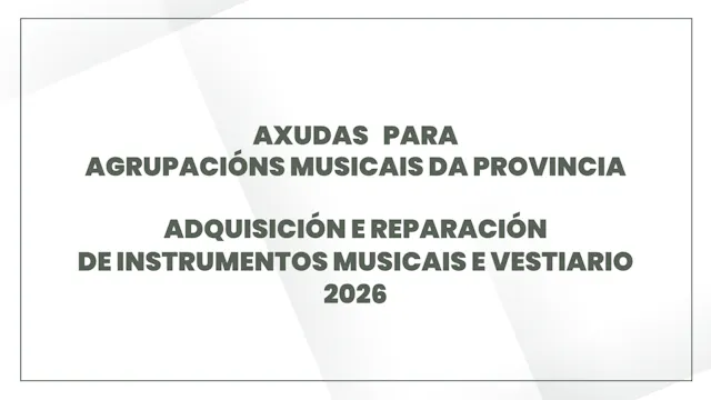 Axudas para a adquisicion e reparació...