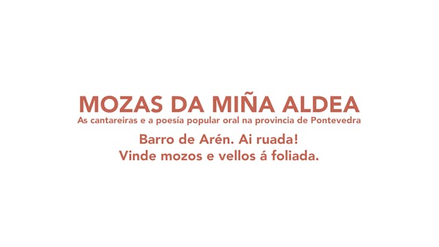 Mozas da miña aldea 3. Barro de Arén....