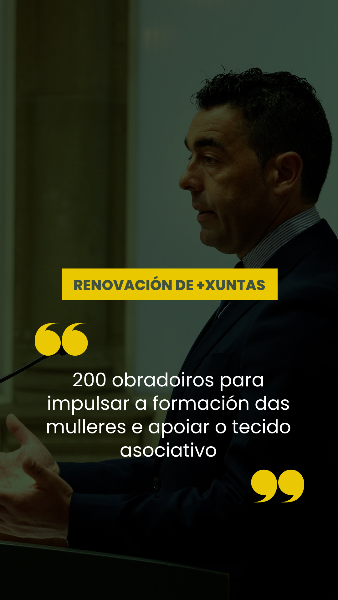 Conferencia de prensa do 24 de abril de 2026. Renovación de +Xuntas