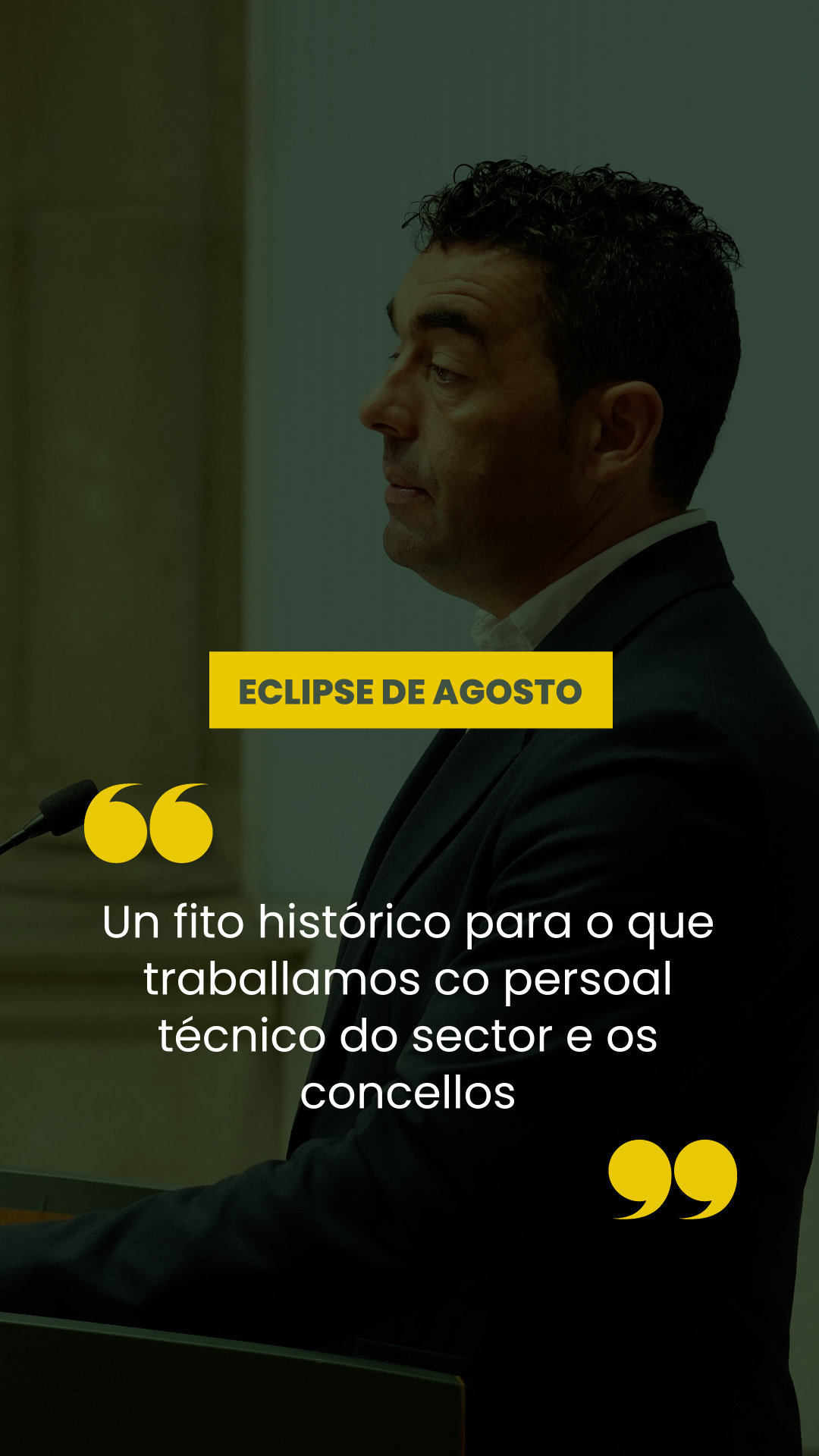 Conferencia de prensa do 30 de abril de 2026. Eclipse de agosto