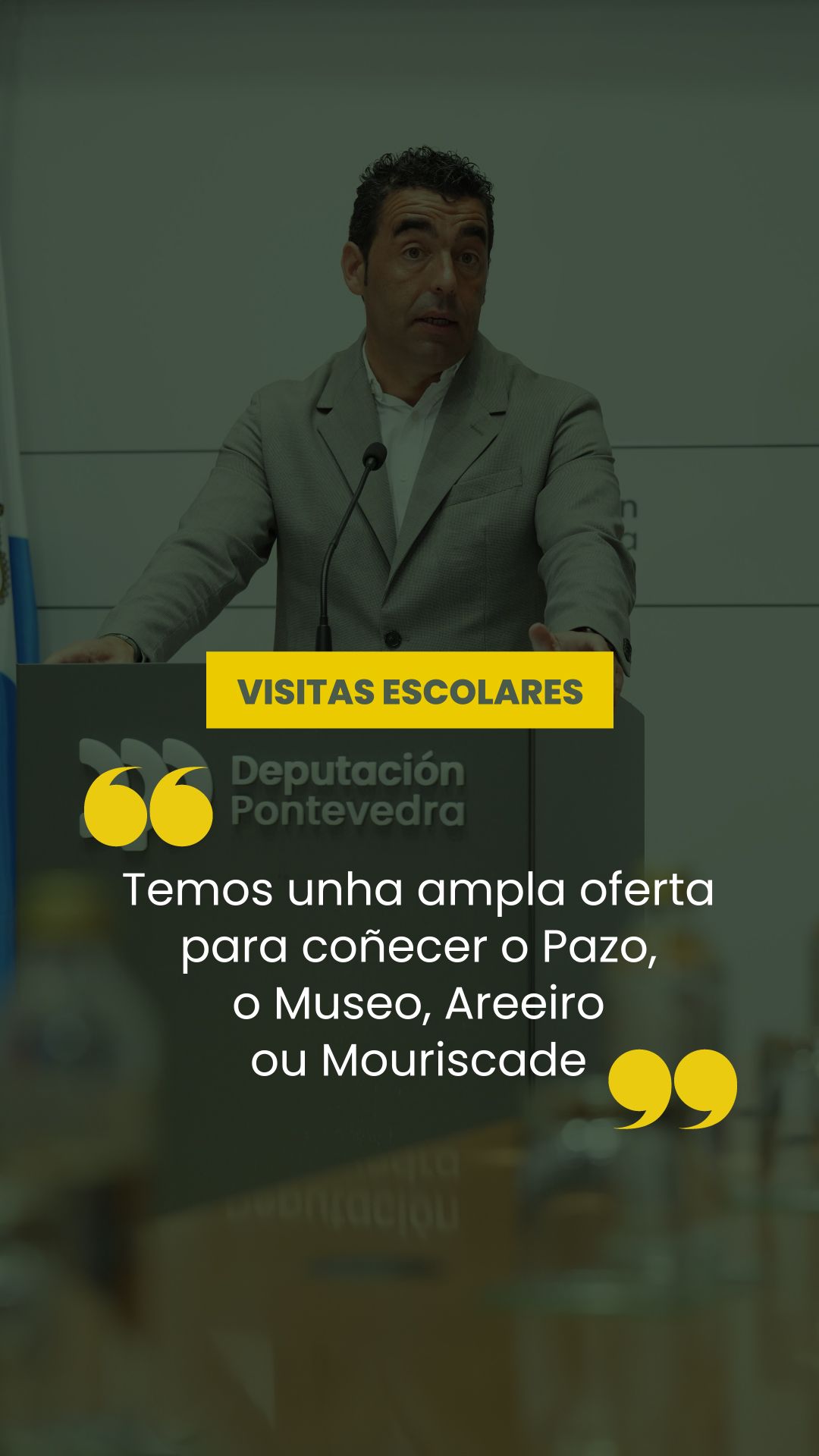 Conferencia de prensa do 4 de setembro de 2026. Visitas escolares
