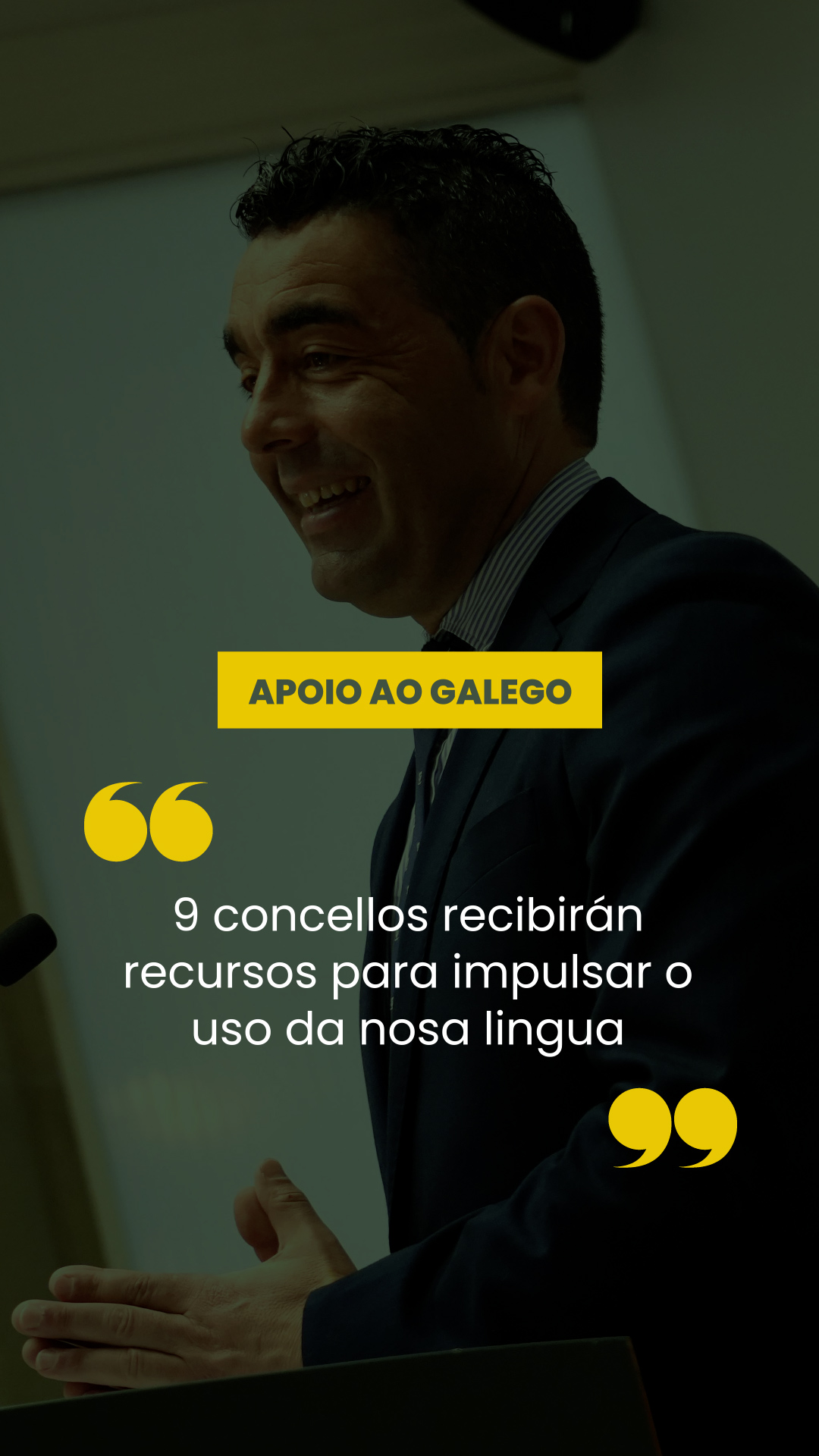Conferencia de prensa do 24 de abril de 2026. Apoio ao galego