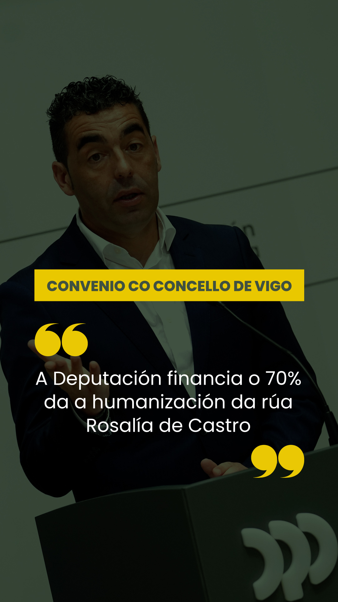 Conferencia de prensa do 12 de xuño de 2026. Convenio co Concello de Vigo