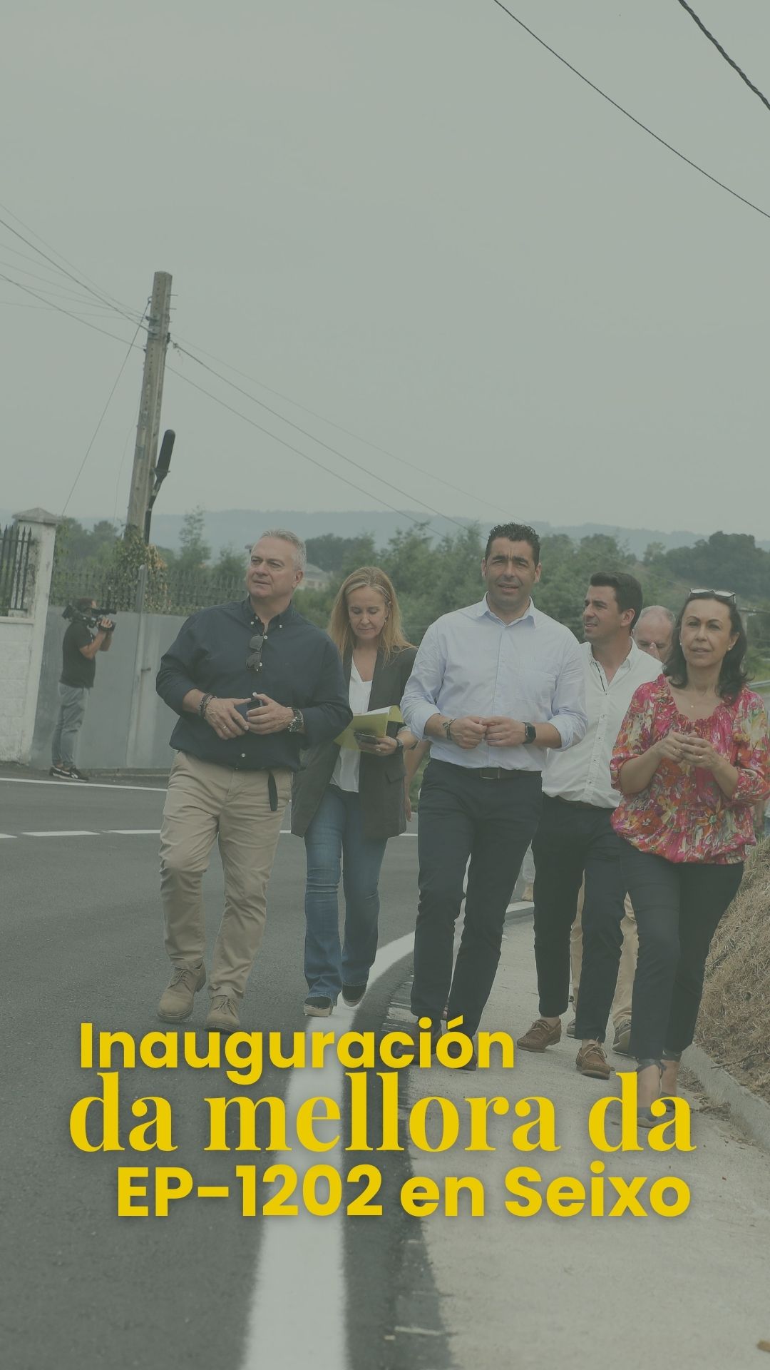 Inauguración da mellora da EP-1202 en Seixo
