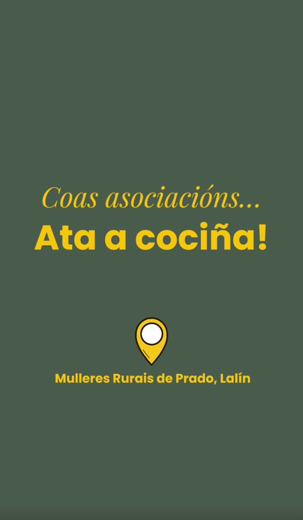 Ata a cociña! Coas asociacions
