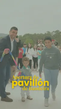 Apertura do pavillón de Bandeira