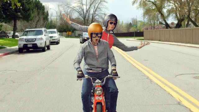 Two Guys on a Scooter