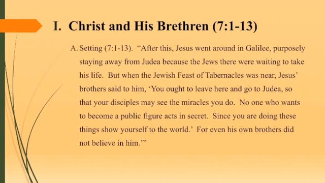 Gospel Of John - Session 5 - Dr. Elmer Towns