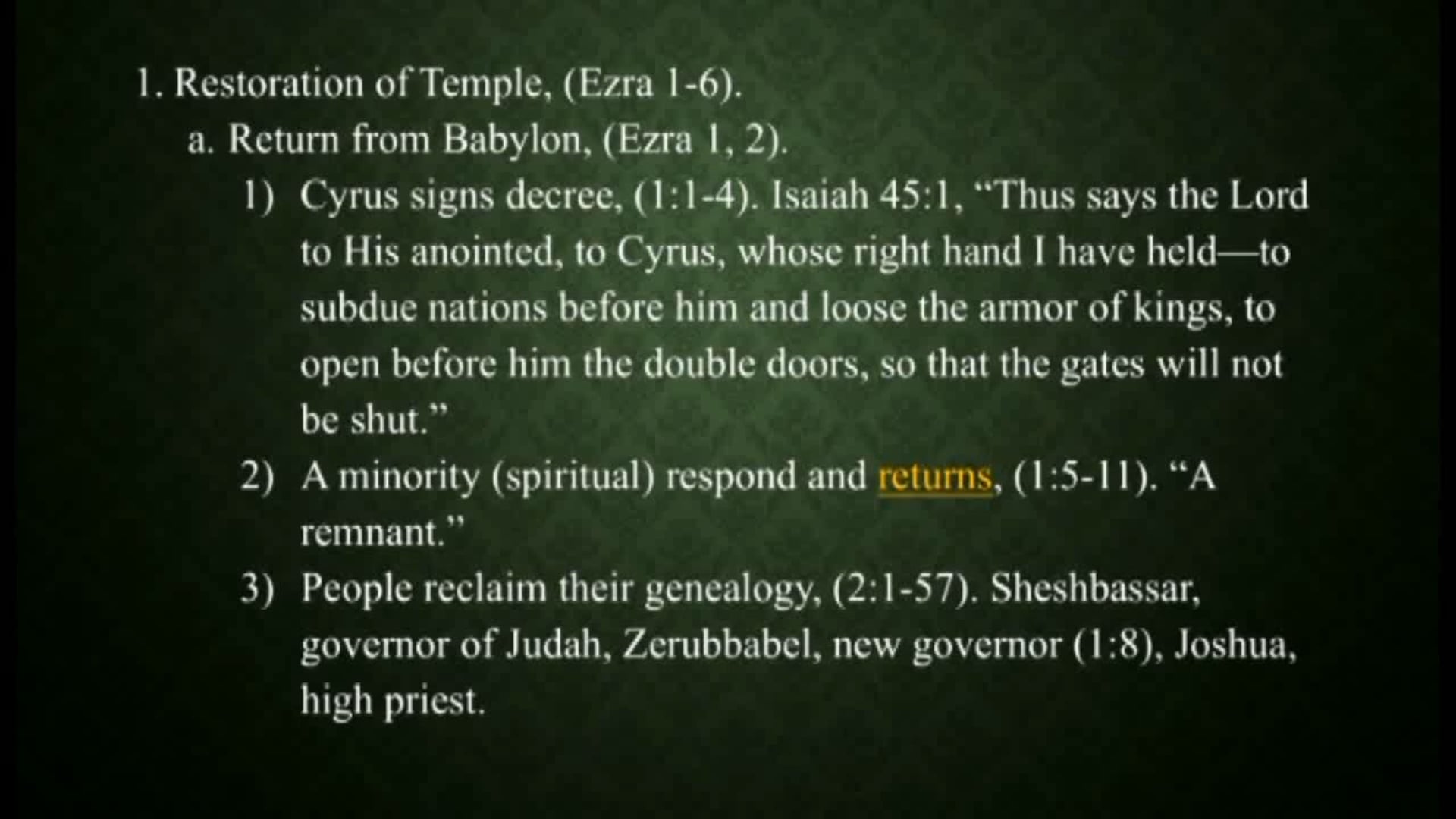 Survey Of The Old Testament - Session 12 - Dr. Elmer Towns