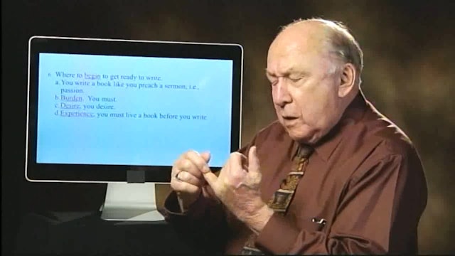 How To Write Your First Book - Session 1 - Dr. Elmer Towns