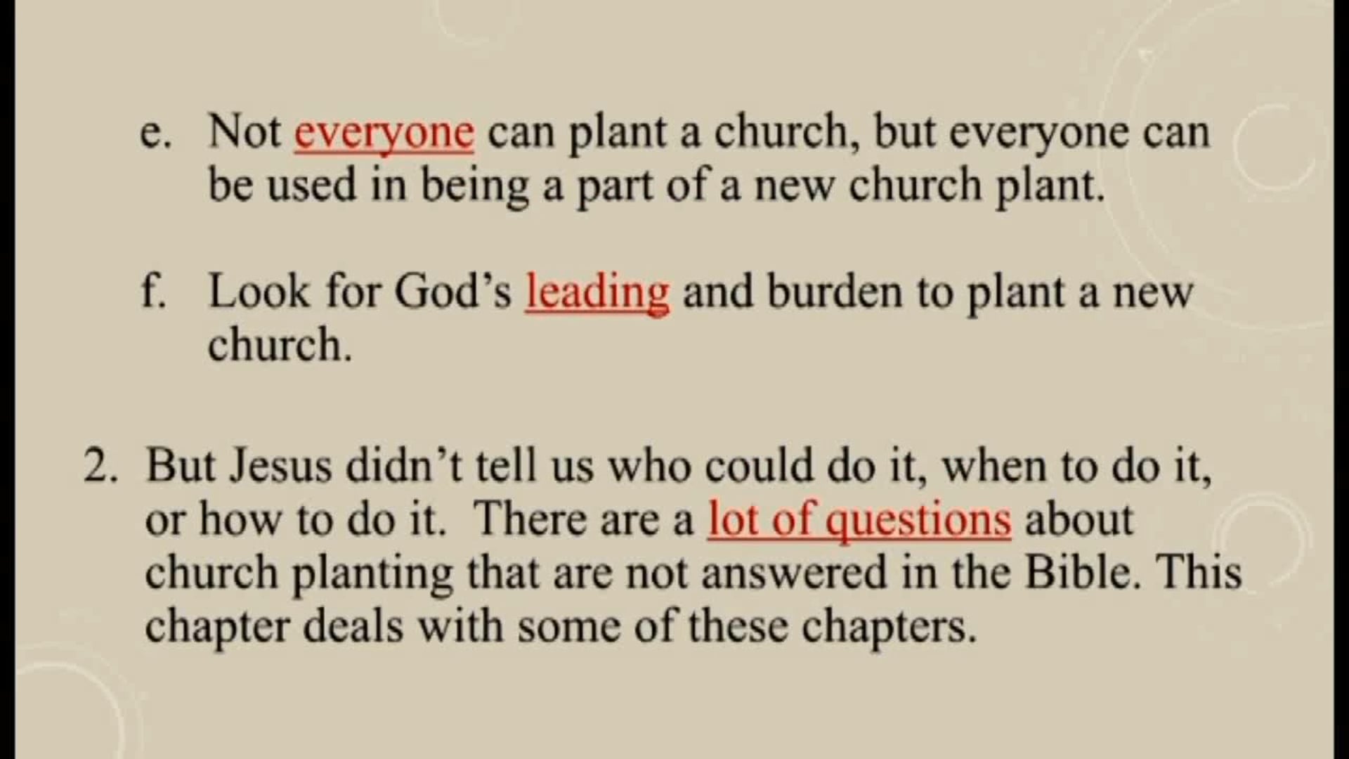 Churches Planting Reproducing Churches - Session 11 - Dr. Elmer Towns