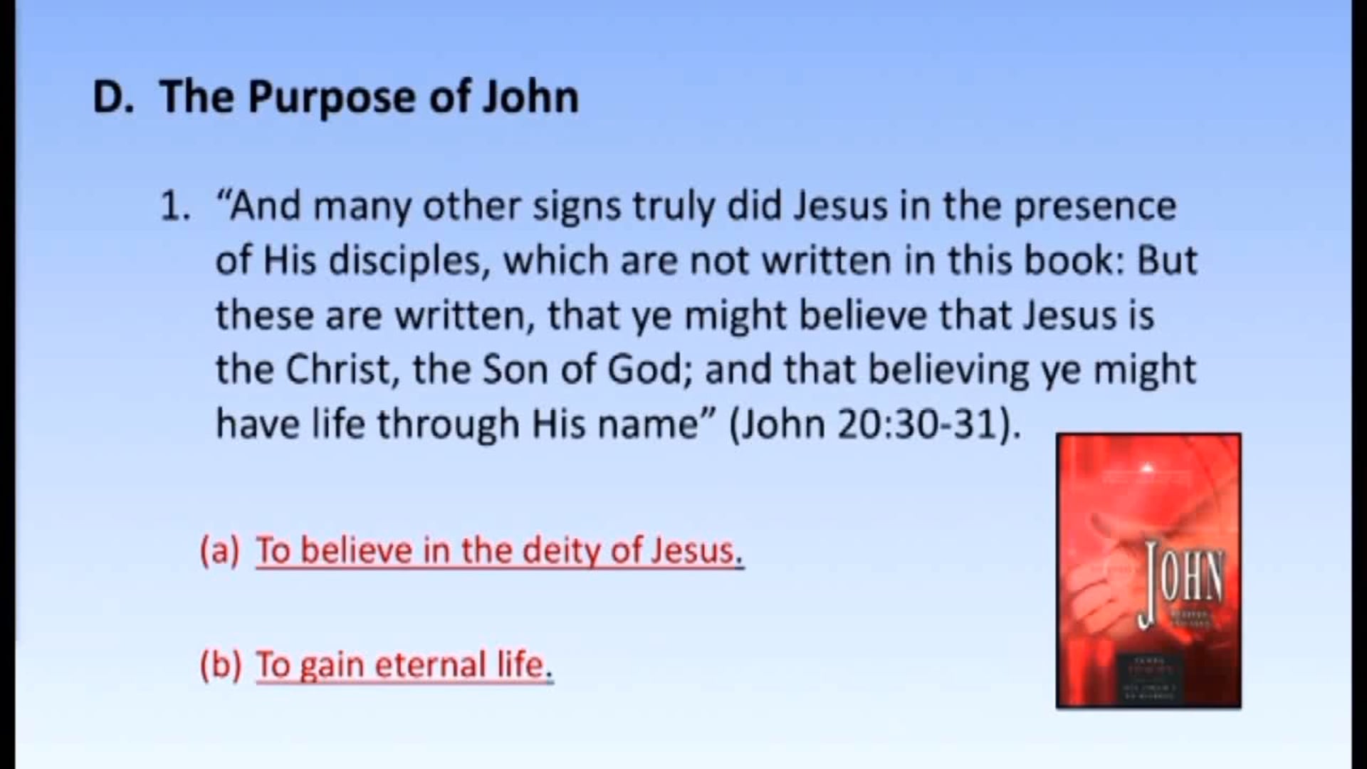 Survey Of The New Testament - Session 5 - Dr. Elmer Towns