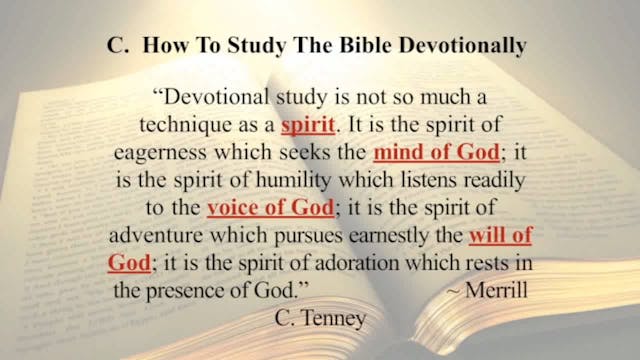 The Word Of God - Session 8 - Dr. Elm...