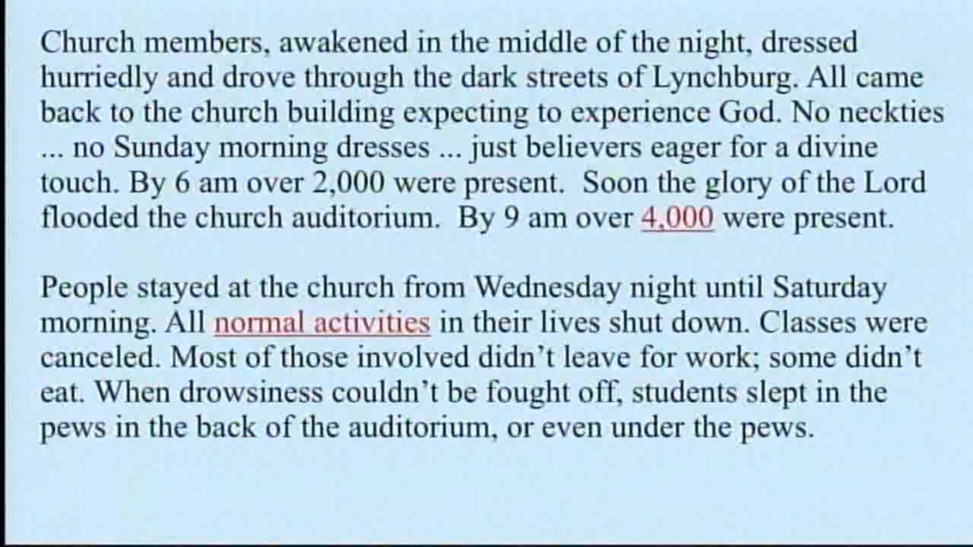 History Of Worship, Revival And Prayer - Session 2 - Dr. Elmer Towns