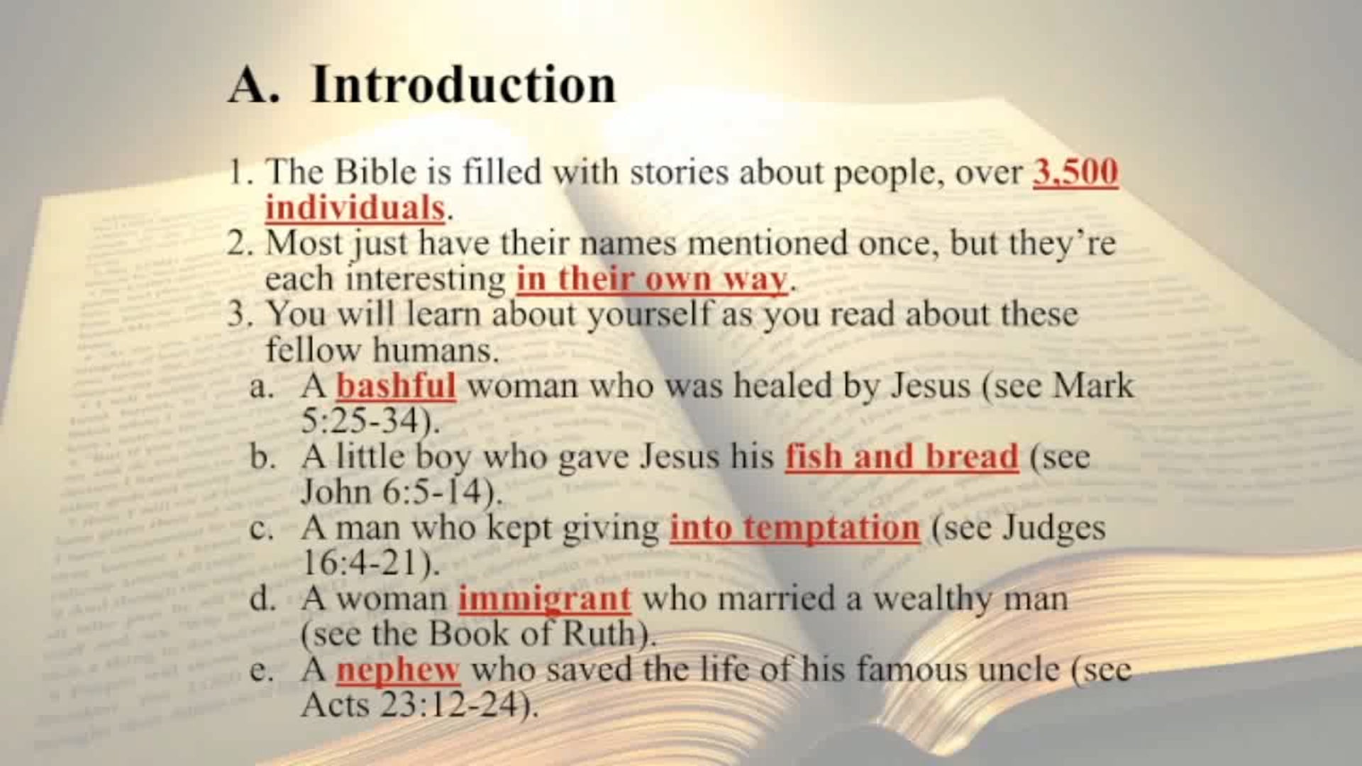 The Word Of God - Session 9 - Dr. Elmer Towns