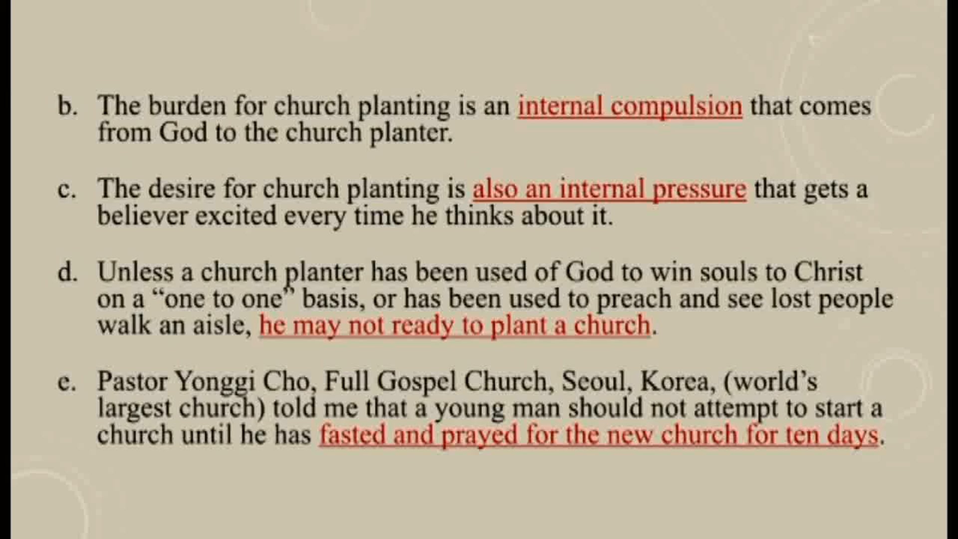 Churches Planting Reproducing Churches - Session 12 - Dr. Elmer Towns
