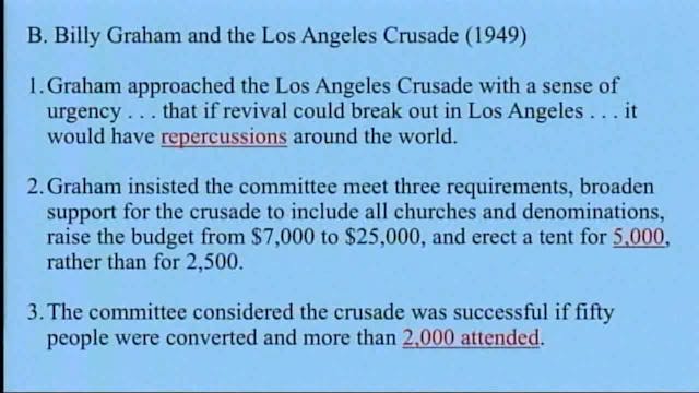 History Of Worship, Revival And Prayer - Session 11 - Dr. Elmer Towns