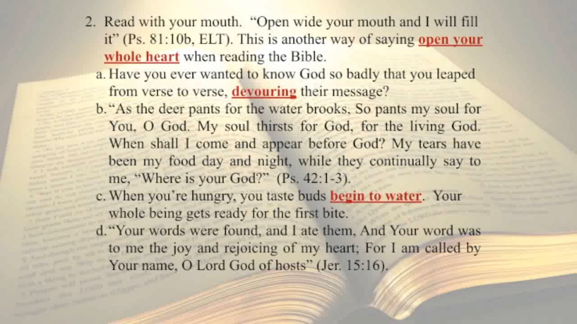 The Word Of God - Session 2  - Dr. Elmer Towns