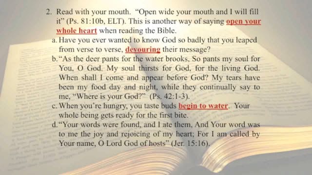 The Word Of God - Session 2  - Dr. El...