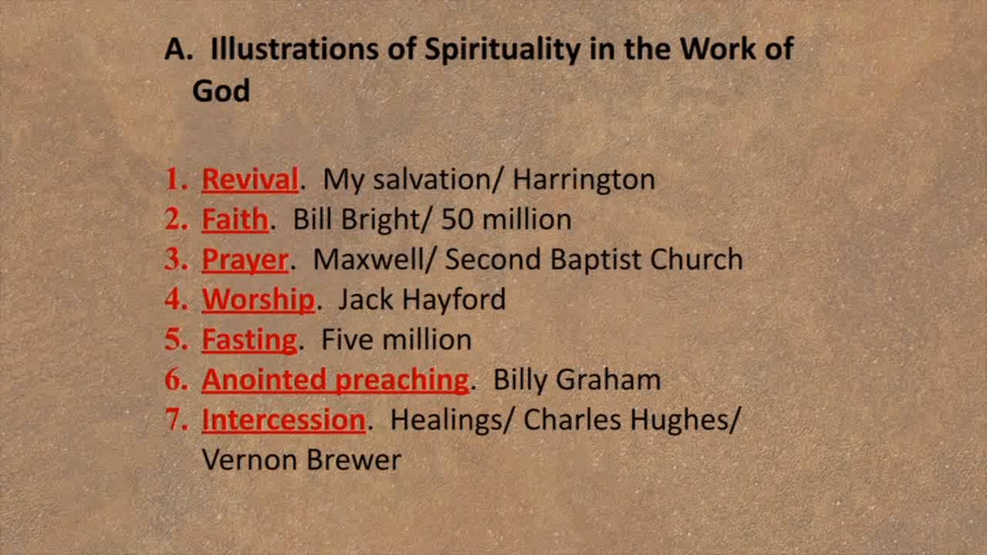 Spiritual Factors Of Ministry - Session 1 - Dr. Elmer Towns