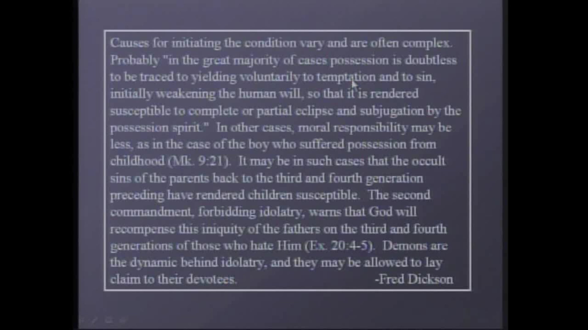 Religion - Session 30