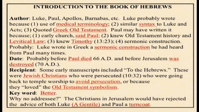 Survey Of The New Testament - Session...