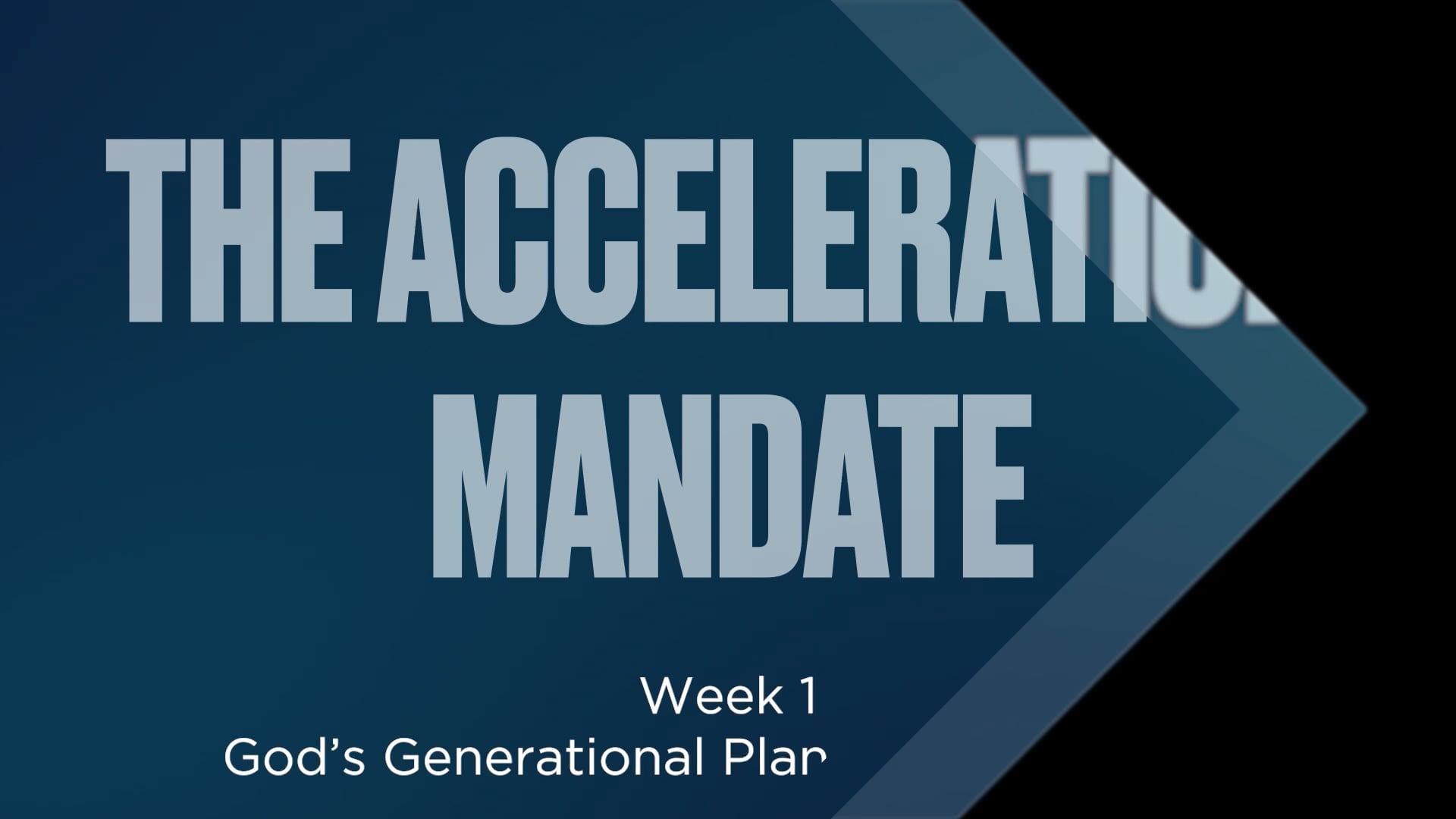 Acceleration Mandate Study Guide Session 1