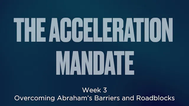 Acceleration Mandate Study Guide Sess...