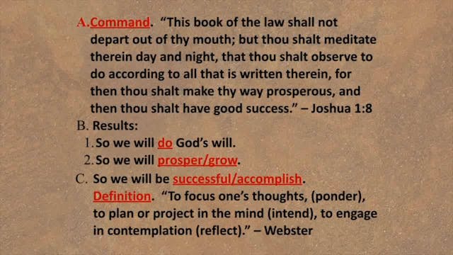 Spiritual Factors Of Ministry - Sessi...