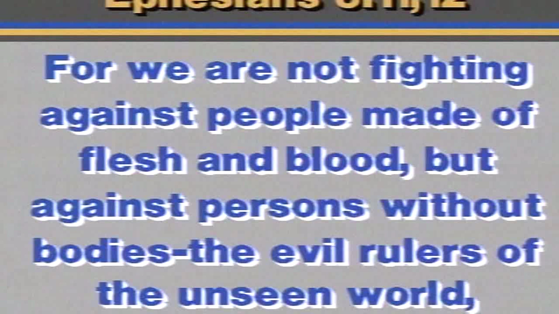 The Armor of God - Session 1