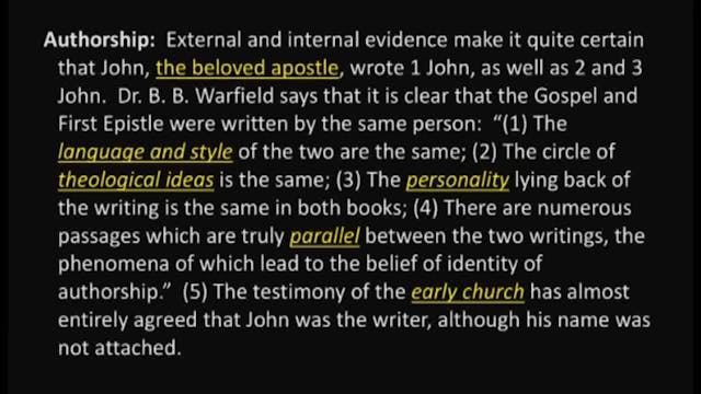 Survey Of The New Testament - Session...