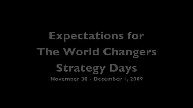 Expectations for The World Changers S...