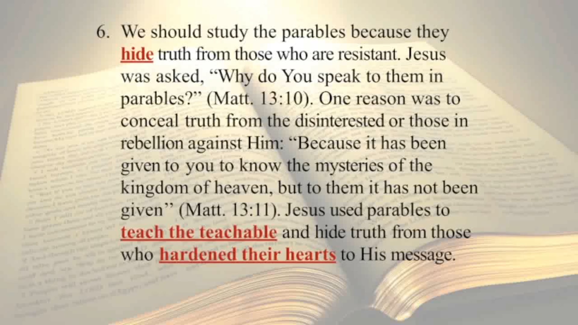 The Word Of God - Session 11 - Dr. Elmer Towns