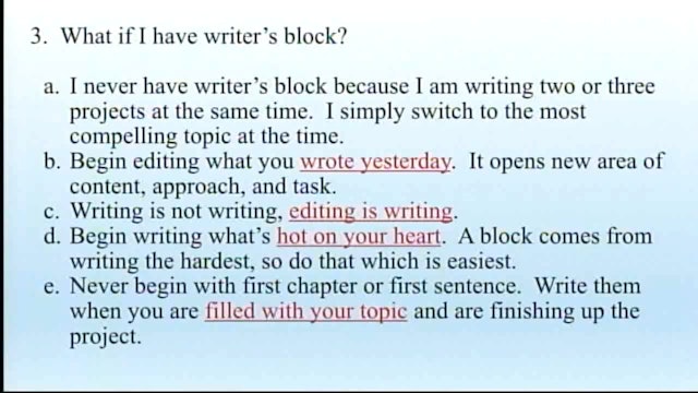 How To Write Your First Book - Session 6 - Dr. Elmer Towns