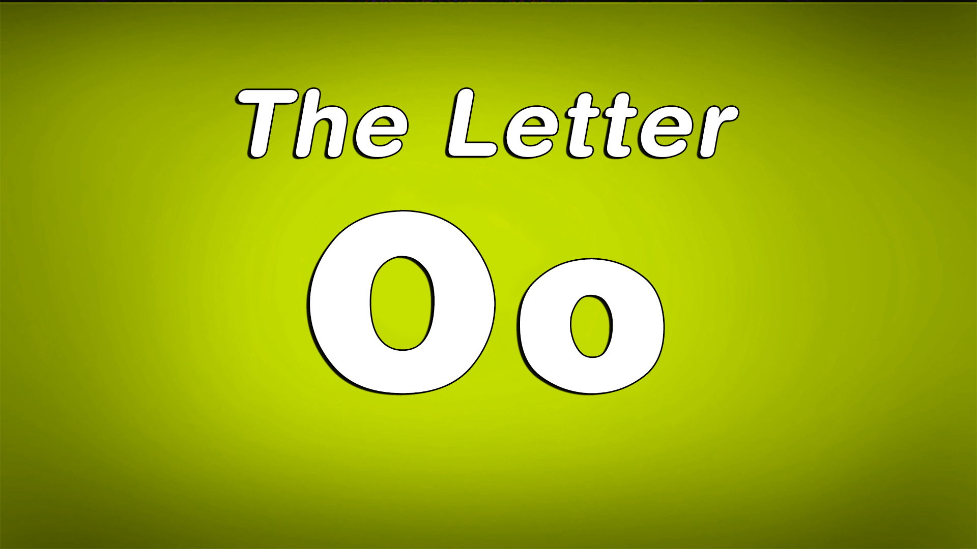 The Letter O - TV Show