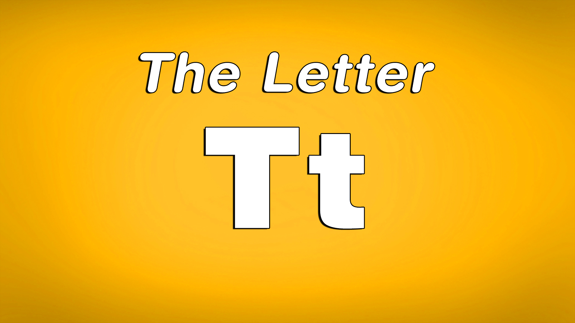 The Letter T - TV Show