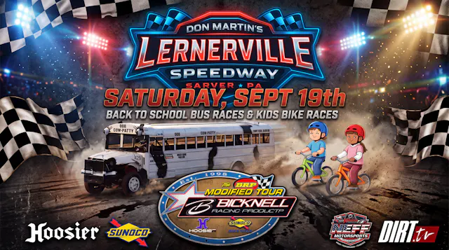 9.19.26 Lernerville, BRP Mod Tour Championship Night & Back to School Bus Races.